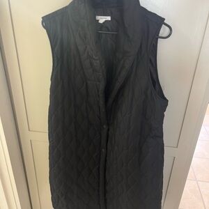 Maurices Black Quilted Women's Vest